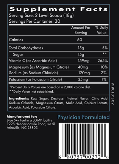 nutrition facts perform