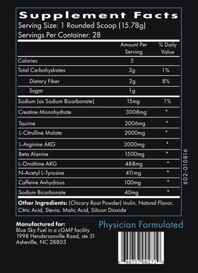 nutrition facts prime